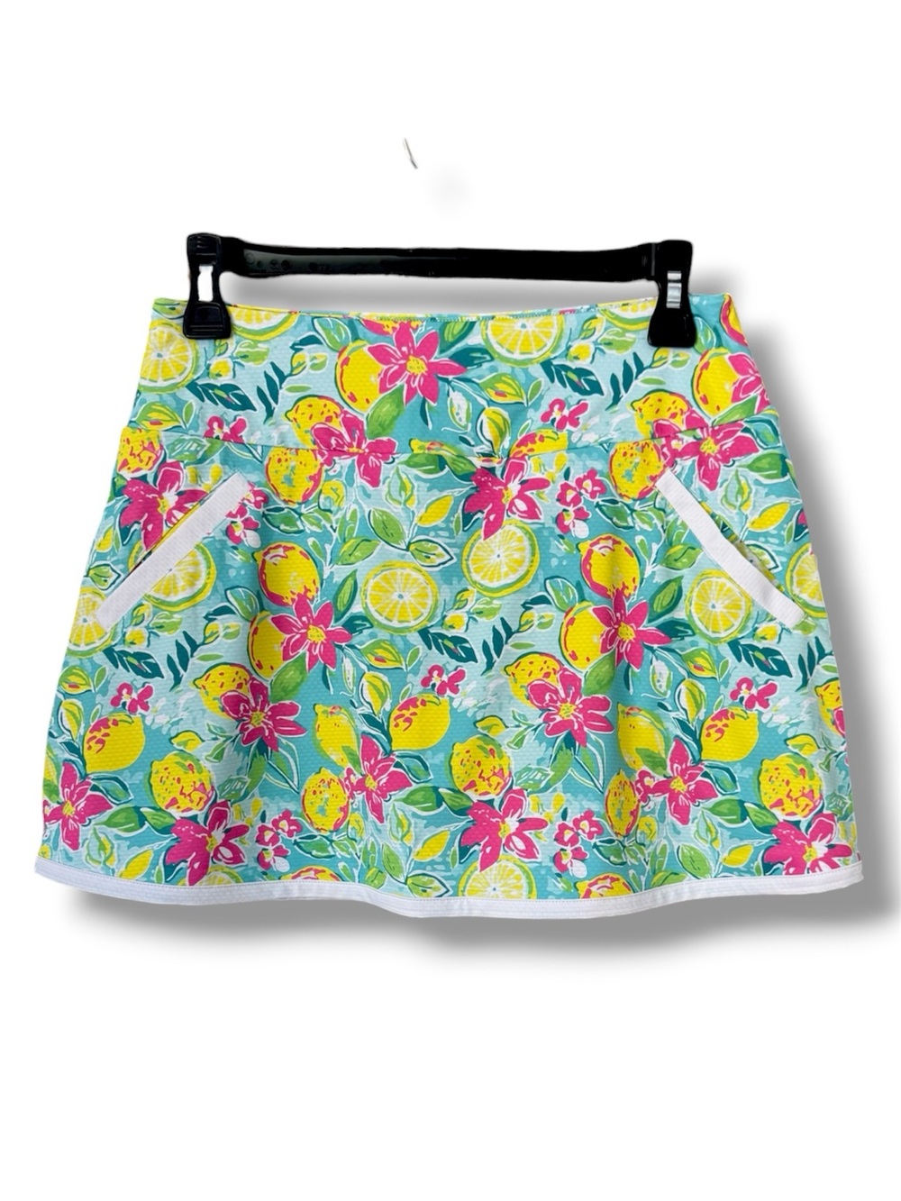 Gottex Women’s Golf & Tennis Lemon Print Skirt - Pink & Yellow Floral